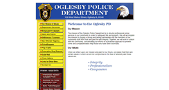 Desktop Screenshot of oglesbypd.com